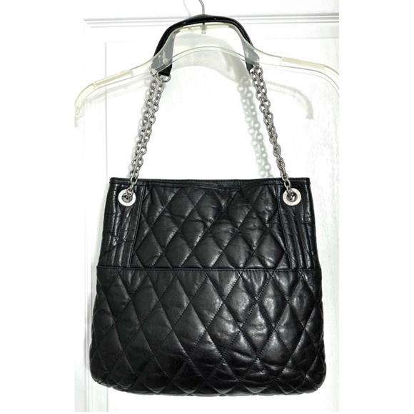 Coach Poppy Quilted Slim Chain 19854 Leather